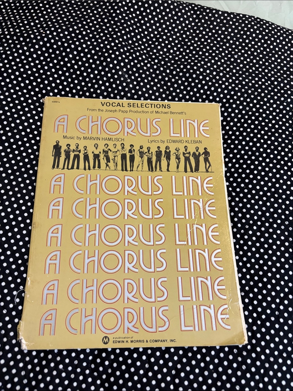 A Chorus Line Vocal Selections Sheet Music - Yellow Cover